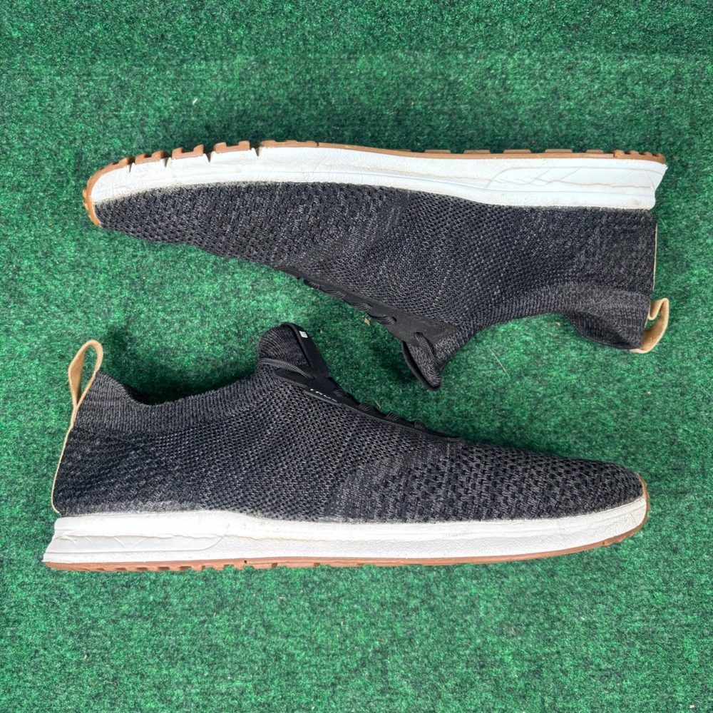 True Linkswear True Knit II Mens 12 Golf Shoes Charcoal Black Knit Sneakers 0096
